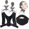 BDSHUNBF 2 Pcs Correcteur de Posture, Ceinture Dorsale Réglable, Redresse Dos Correcteur de Posture Homme et Femme, pour Soul