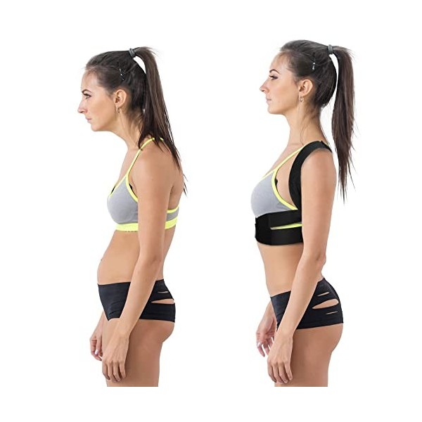 DACLE Correcteur de Posture, Posture Correcteur Dos pour Maintien du dos,du cou et des épaules, Ceinture Dorsale Unisexe pour