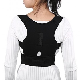 Lisseur de dos, correcteur de posture, correcteur de posture pour hommes et femmes Support dorsal réglable Attelle dépaule C