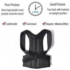 Orthèse dorsale Correcteur de posture Redresseur de dos Entraîneur de posture pour le soulagement des douleurs dorsales L 