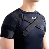 Kuangmi Épaulière double réglable pour sport Noire,XXL