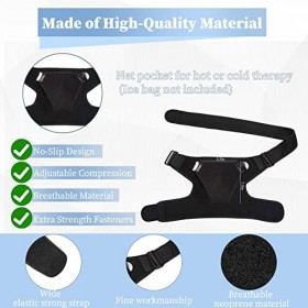 Support dÉpaule Réglable pour Hommes et Femmes, Soutien dÉpaule de Compression, Bandage Attelle Épaule, Epaulière pour Arti