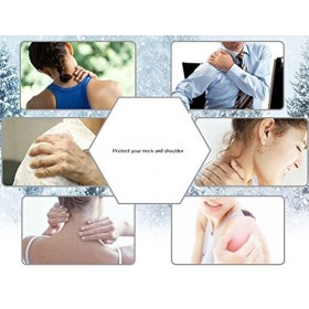 Soulagement de larthrite, cache-cou, chauffe-épaule, épais avec collier - noir