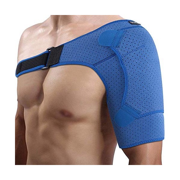 DOACT Support dÉpaule Attelle Epaule Réglable Néoprène pour Femme et Homme, Compression Bandage Soutien dÉpaule pour Tendin