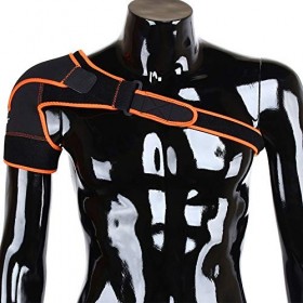 Wakects Support dépaule pour droite et gauche, sangle réglable pour le soutien des épaules, pour protection des douleurs et 