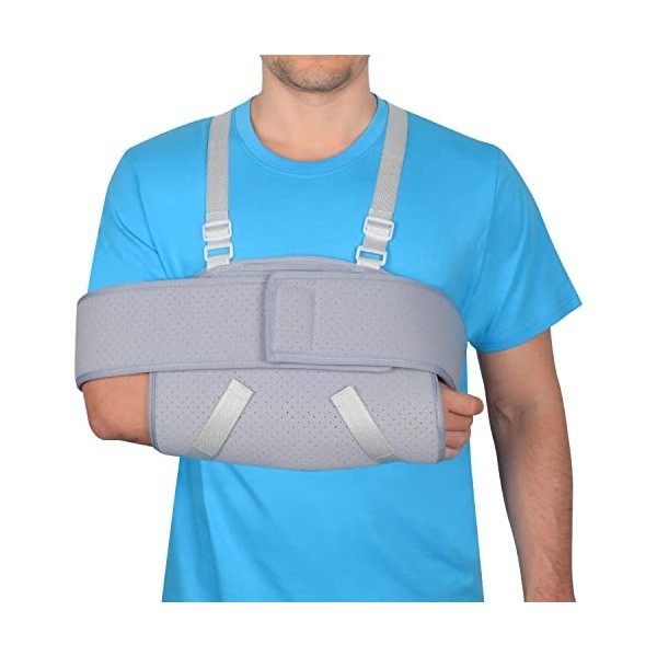 supregear Elingue de Bras Immobilisation de Lépaule, Support Dépaule Ajustable Support Ergonomique de Coiffe Rotateurs Conf