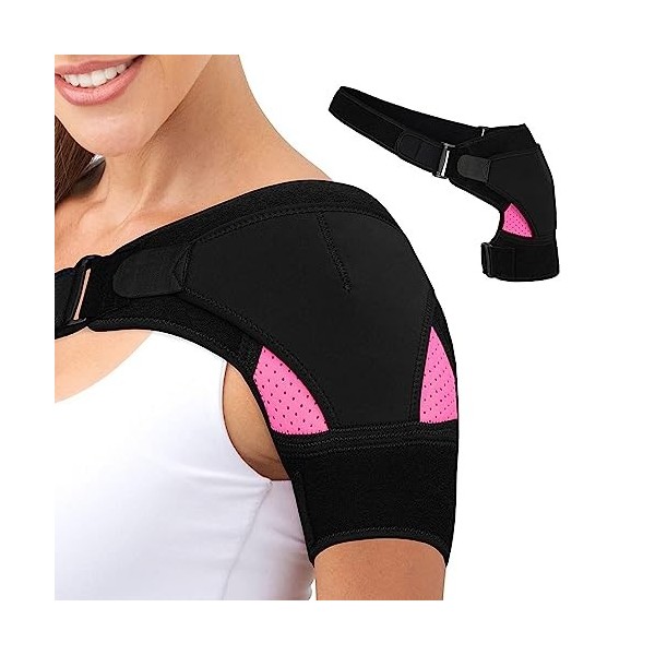 AWAVM Shoulder Support Adjustable Shoulder Support Brace for Men and Women, Shoulder Strap Support for Shoulder Relief Pain, 