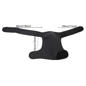 Chaungfu Attelle dépaule pour bras de rotateur déchiré, manchon compression soulager la douleur, stabilité et immobilisation