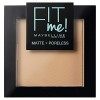 Maybelline New-York - Poudre Compacte Fit Me Matte & Poreless - Peaux normales à grasses - 220 Beige Naturel - 9 g