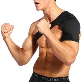 Attelle Épaule à Bandage Réglable Soutien dÉpaule pour Prévention et Récupération des Blessures Sportives Épaulière en Néopr