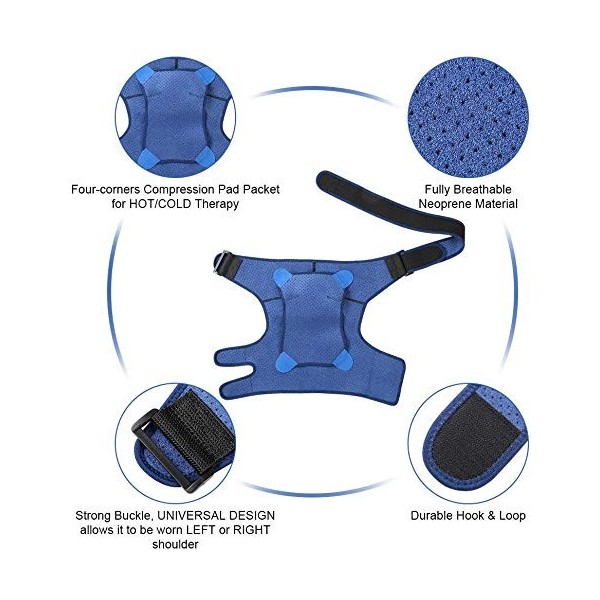 Support dépaule DOACT pour épaule disloquée, attelle de manchette de rotateur pour épaule gelée, douleur articulaire AC, ent