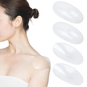 Lot de 2 paires de coussinets dépaule en silicone pour homme et femme - Doux - Antidérapants - Invisible - Respirants - Réut