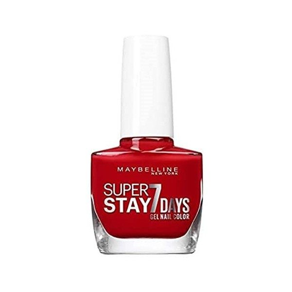 Maybelline New York – Vernis à Ongles Professionnel – Technologie Gel – Super Stay 7 Days – Teinte : Rouge Passion 08 