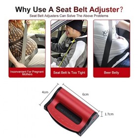 Sicherheitsgurt Versteller Gurthalter, Universal Autositz Gürtelclip Seat Belt Clips, Auto Klemmen, Auto Verstellbar Autositz