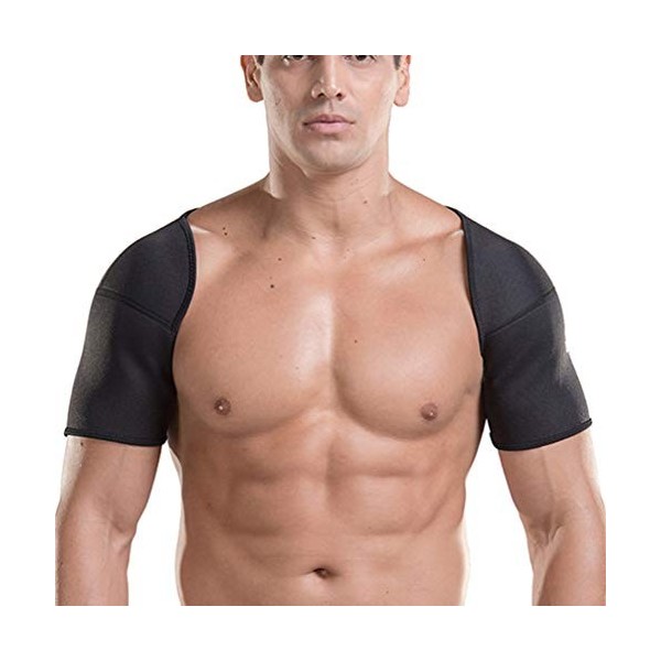 Artibetter SBR Support dépaule double pour homme et femme Rotator Cuff Support dépaule réglable pour soulager la douleur d