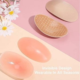 4 Paires Dépaulettes en Silicone, Douces, Respirantes, Invisibles, Amovibles, Antidérapantes, Auto-adhésives pour Femmes et 