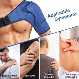 Support dépaule, support dépaule avec coussinet de pression, facilement réglable, soulage les blessures à lépaule et les t