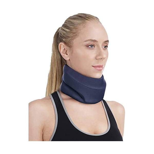 BLABOK Bandage de Cou pour les Douleurs,Collier Semi-Rigide pour Cervicales Douloureuses, Collier Cervical Maintient Soulager