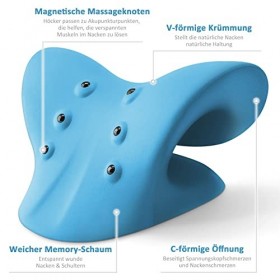 Relaxeur de Cou et Dépaule-Anzorhal Neck Stretcher Magnétique Dispositif de Traction Cervicale Etireur de Cou-Correcteur de 