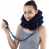 Cervical Cou Traction Appareil FDA Enregistrée ✮ Gonflable & Cou Réglable Paire D em Bauchoir Col pour Maison Traction Dos A