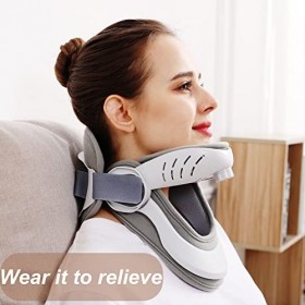 YUEMOE Cervical Collar Brace Ajustable Neck Stretcher offre une collerette universelle et confortable pour le soutien de la n