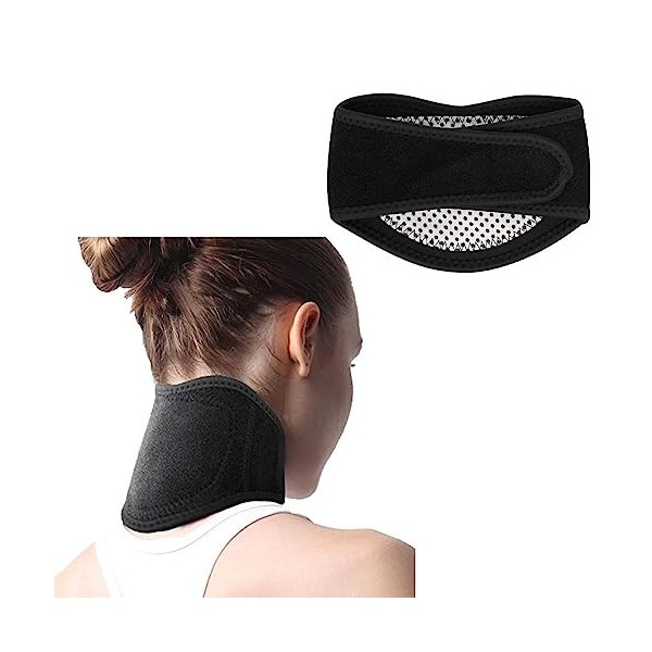 Collier Cervical en Matériaux Multiple Support de Cou Auto-Chauffant Tour de Cou Protection Vertèbres Cervicales Chaud Protec