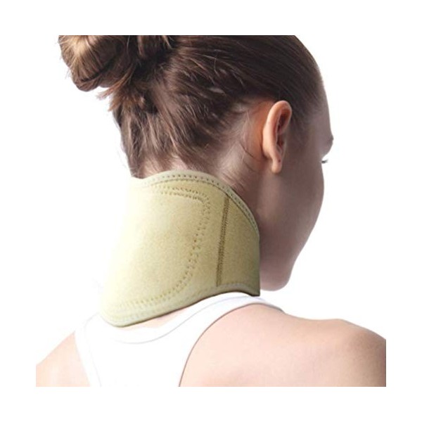 Collier Cervical en Matériaux Multiple Support de Cou Auto-Chauffant Tour de Cou Protection Vertèbres Cervicales Chaud Protec