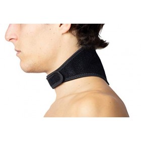 Alphapole - Collier cervical magnétique - 17 aimants Néodymes - antidouleur - décontractant - cervicales