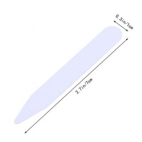 SUPVOX Lot de 200 Baleines pour col Chemise Homme Blanc pour os en 3 Tailles