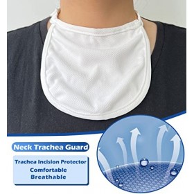 Lot de 2 housses de protection pour la trachée et la trachéostomie