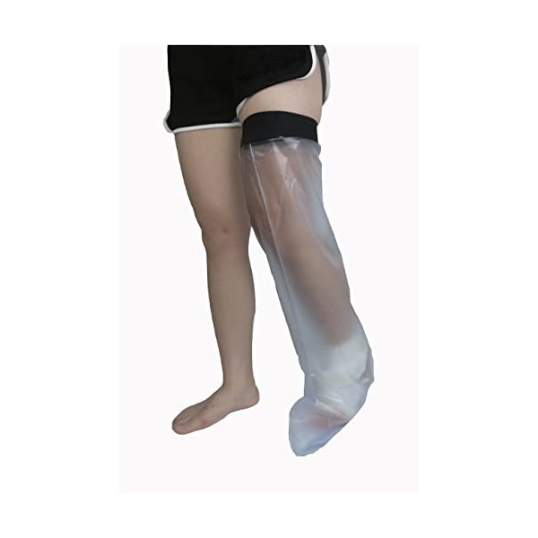 Protege platre jambe adulte,protection platre jambe,Sac Etanche Platre Gardez les Plaies et le Bandage au sec Pendant le Bain