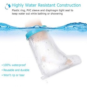 DOACT Protège Platre Protection Étanche pour Enfant Pied, Protection Étanche pour Platre, Protection Impermeable pour Douche 