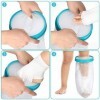 DOACT Protège Plâtre Étanche Enfant Protection Platre Jambe, Sac Protection Platre Enfant Imperméable pour Douche pour Gardan