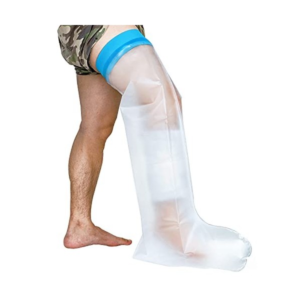 Housse de jambe de douche imperméable Kimihome, protecteur de pied imperméable en TPU, couvre-jambe adulte, garde le plâtre e