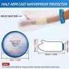 65CM Protege Platre Bras Adulte, Protection Etanche pour Platre Réutilisable Protège-Plâtre pour Tatouages/Brûlures/Plaies, P