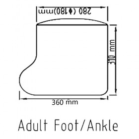 Protège Platre Pied Douche,Protection Pied Etanche Pour Douche/Baignade,Sac Etanche Platre Gardez les Plaies et le Bandage au