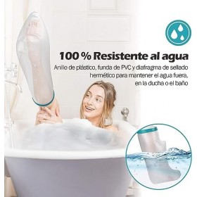 Polaland Protège Plâtre Étanche Housse de Protection Pansement pour Plaie de Jambe, Cassées, Brûlures, Tatouages Bandage en D