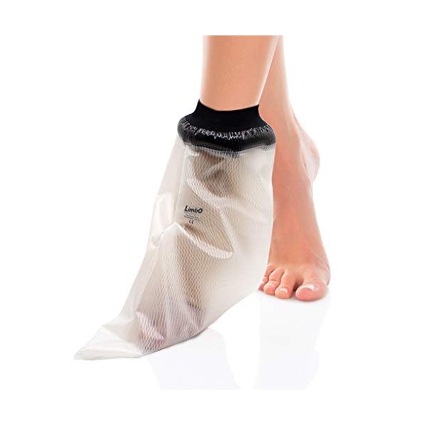 Protection imperméable de pied LimbO – Housse de protection de douche étanche pour bandages et pansements - M20 20-25 cm au