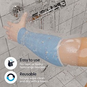 JFA Medical Lot de 5 Protege Platre Bras, Protections de bras de douche, Protections pour plâtre, Protège-plâtre