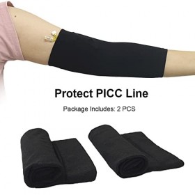 PICC Line Sleeve Protector, Respirant Arm Cast Cover Nursing Supplies for Arm Circonférence 15", 2 PCS