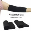 PICC Line Sleeve Protector, Respirant Arm Cast Cover Nursing Supplies for Arm Circonférence 15", 2 PCS