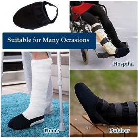 Chaussette moulée antidérapante pour bottes de marche en plâtre pour garder les orteils au chaud, propres et protégés