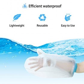 Protège Plâtre pour Enfant, Étanche Protection Platre Avant Bras Etanche Sac de Douche Poignet Bras Pansement Douche Protège,