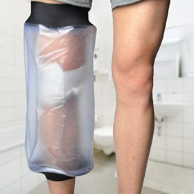 Yunnyp Housse de protection de genou étanche pour douche adulte - Protection de genou réutilisable pour remplacement du genou