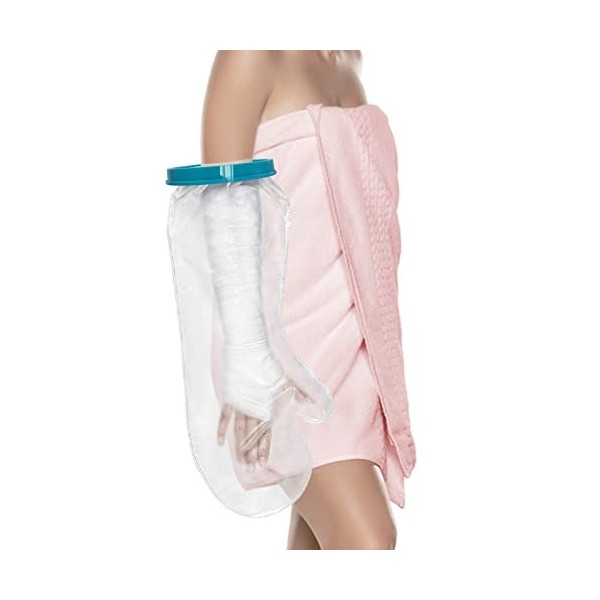 Newthinking Housse de plâtre imperméable pour bain de douche, protection des pieds pour adultes, sac étanche pour bottes de d