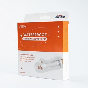 Firstar Protège-bras imperméable - Protection pour bandages, plâtre, plaies, éruptions cutanées, brûlures, blessures, douches