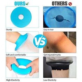 Couvre-pieds imperméable pour douche : protecteur de plâtre et de bandage pour le bain, couvre-plâtre transparent pour plâtre