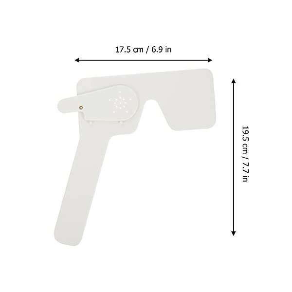 TEHAUX Outils Dexamen de La Vue Obturateur Oculaire Ophtalmique Portatif Test de La Vue Blinder Cache-Oeil pour Les Optométr