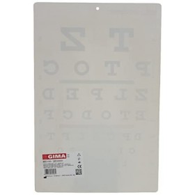 Gima 31303 Table Optometrica "Snellen 23 x 35.5, 6.1 m