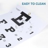 AISITESY Snellen Eye Chart avec autocollant de fixation 27,9 x 55,9 cm, pour examens de la vue, idéal pour le médecin, lécol